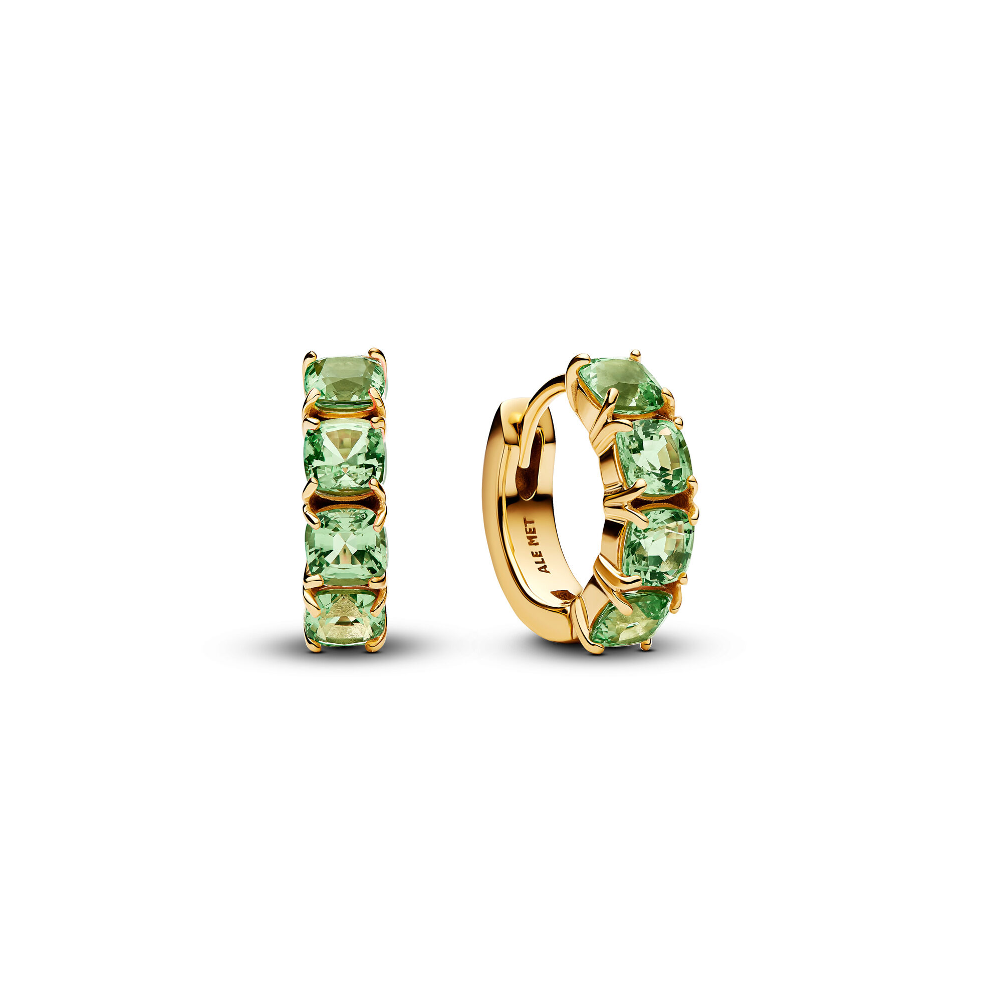 Pandora Green Hoop Earrings