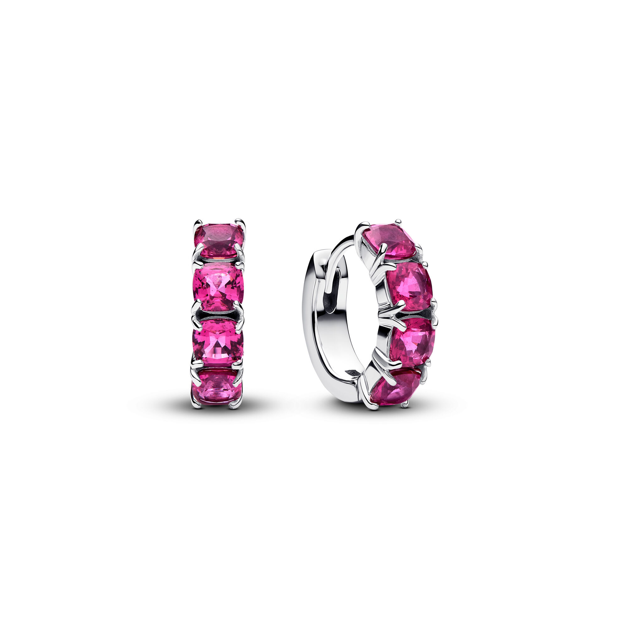 Pandora Pink Hoop Earrings