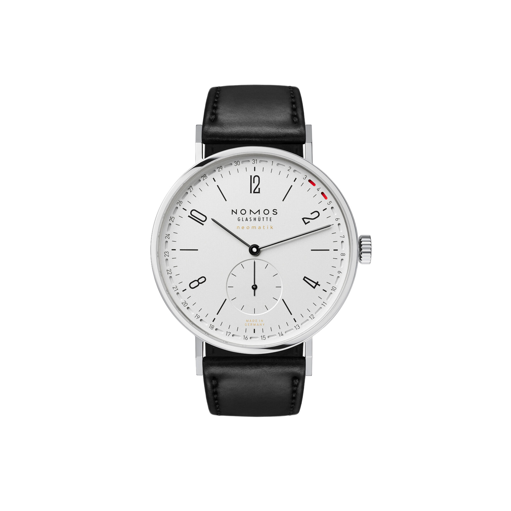 NOMOS Tangente Neomatik 41 Update White Silver Dial Watch, 40.5mm