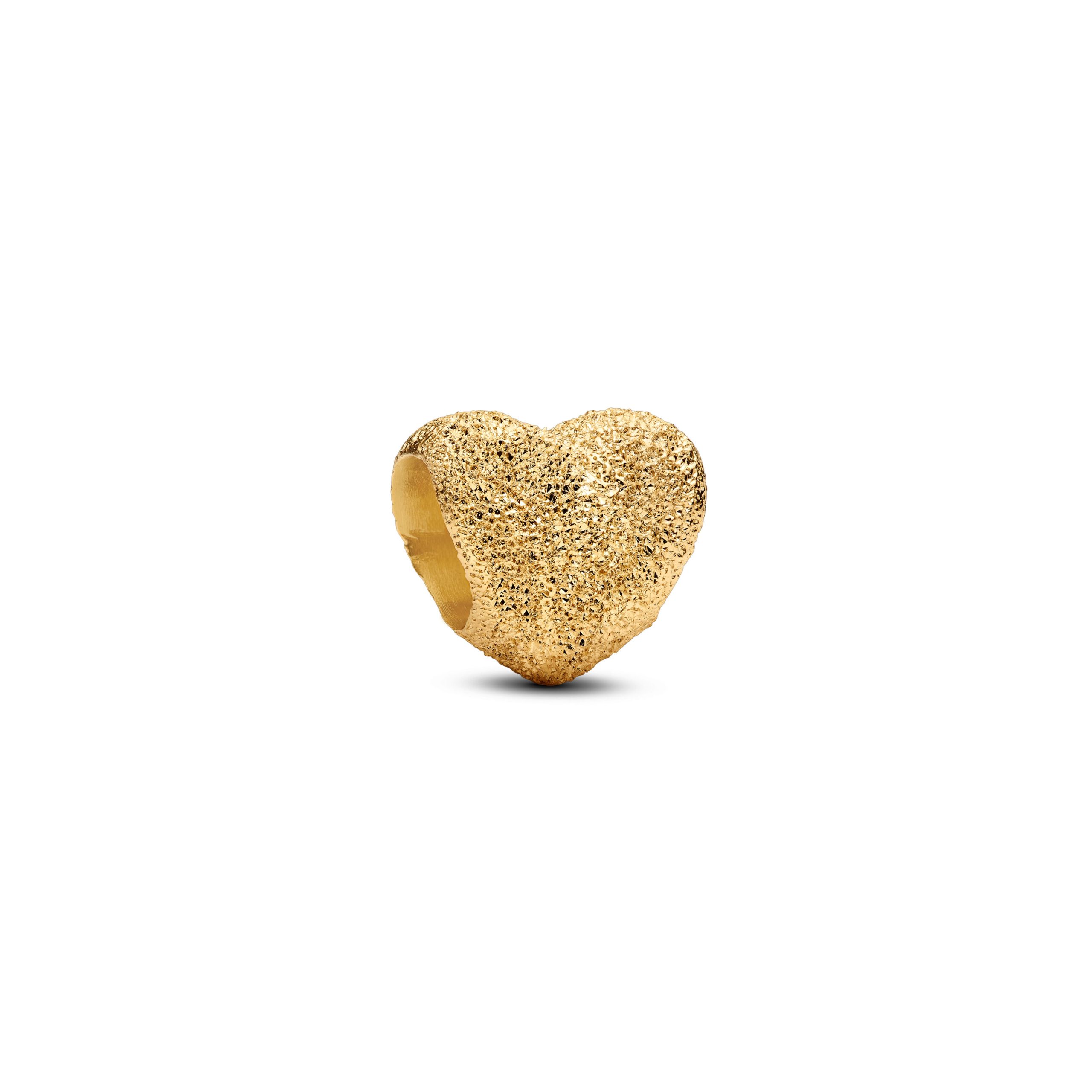 Pandora Textured Heart Mini Charm