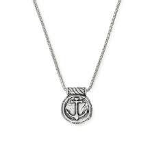 Men's Anchor Pendant Necklace (Silver)