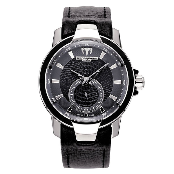 TechnoMarine Women's 609021 UF6 Black Leather Watch