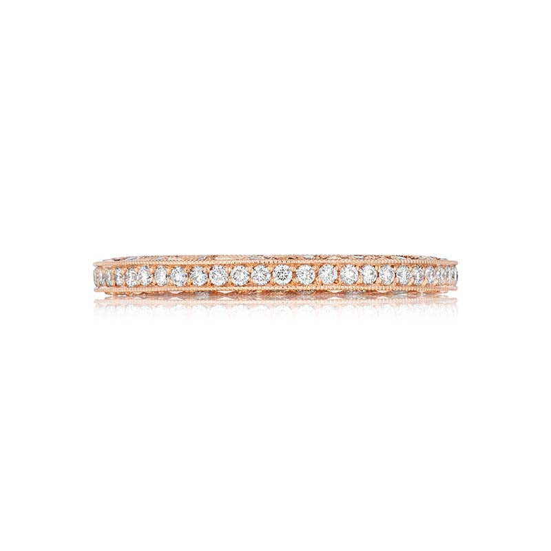 Tacori 18k Rose Gold Crescent Anniversary Wedding Band - 2616BPK