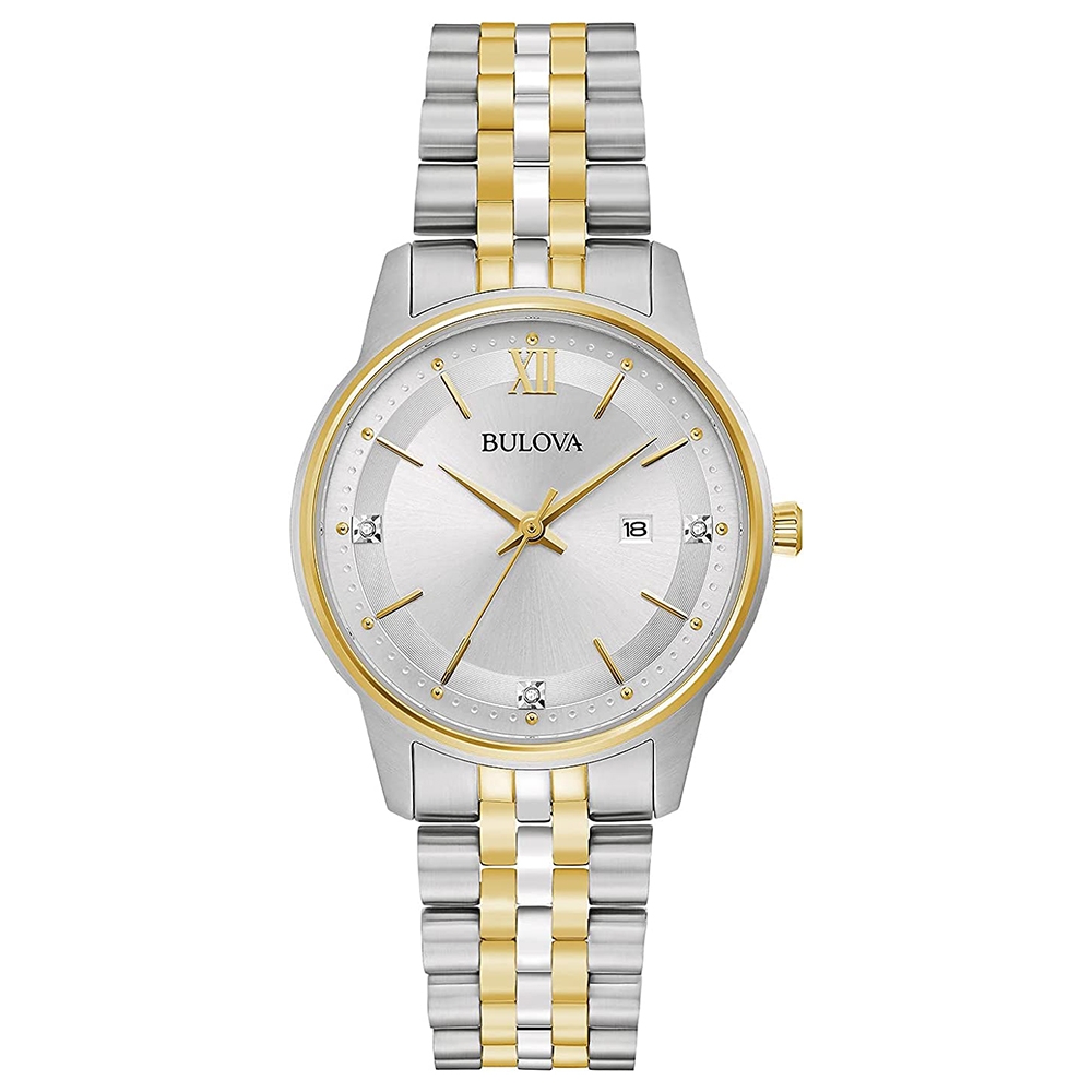 Bulova Lady's Diamond Two-Tone Watch