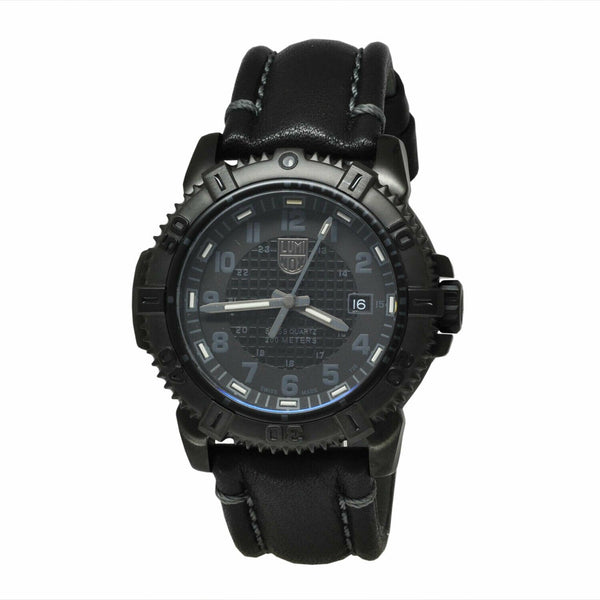 Luminox Men's 6251.BO Mariner Black Leather Watch