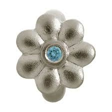 Blue Flower Dreams Charm (Silver/Blue)