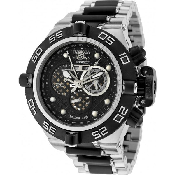 Invicta Men's 6537 Subaqua 4 Chronograph Black and Stainless Steel Stainless Steel Watch