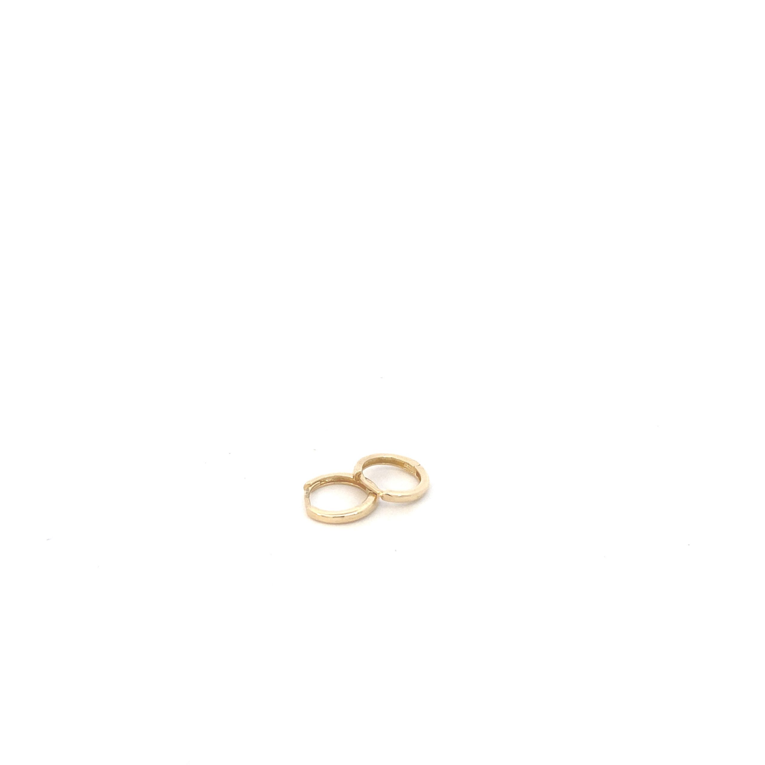 14K Gold Small Hoops