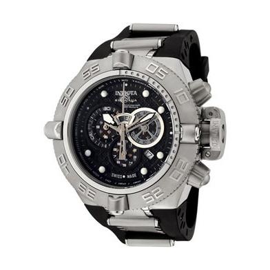 Invicta Men's 6576 Subaqua 4 Black and Silver Polyurethane Watch