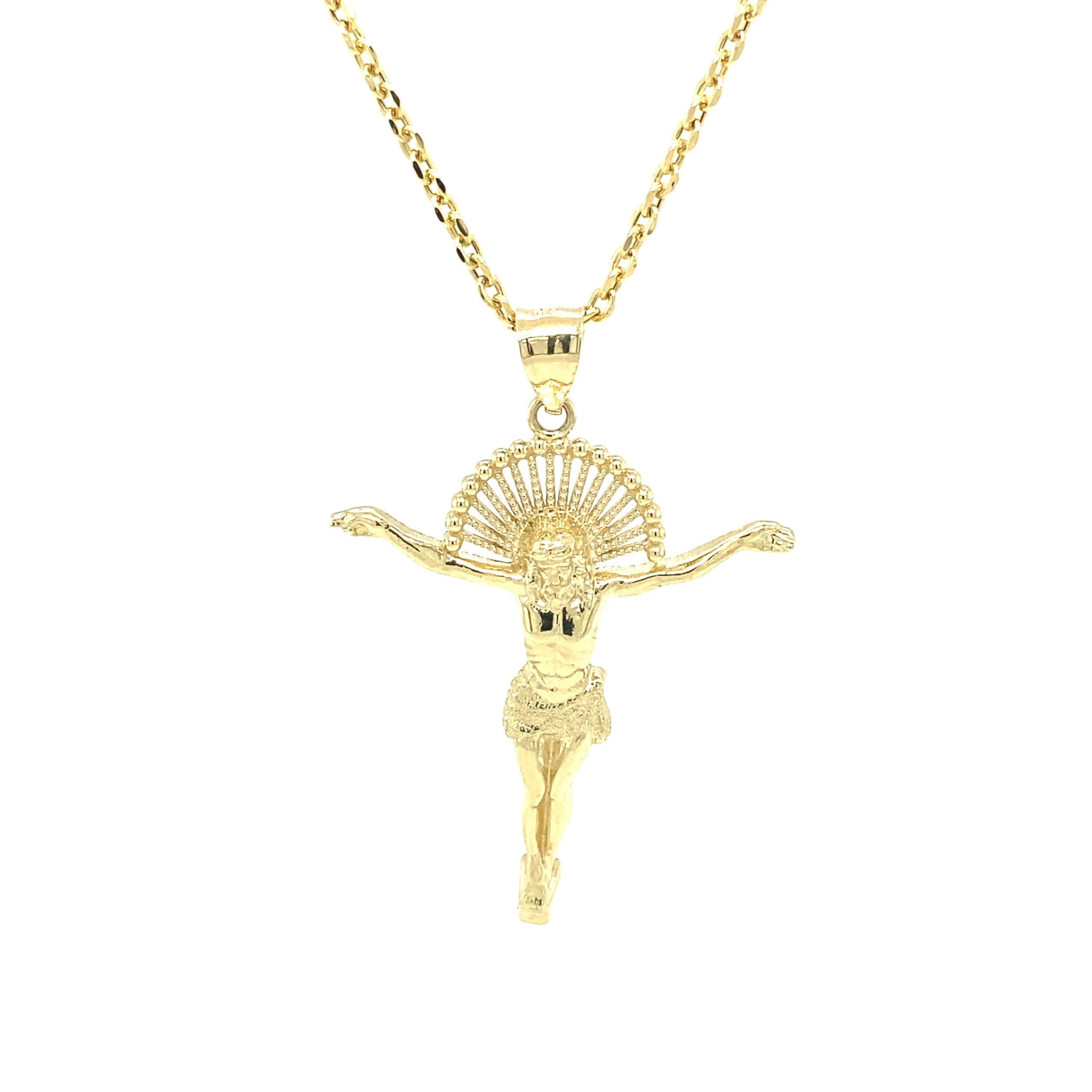 10K JESUS PENDANT