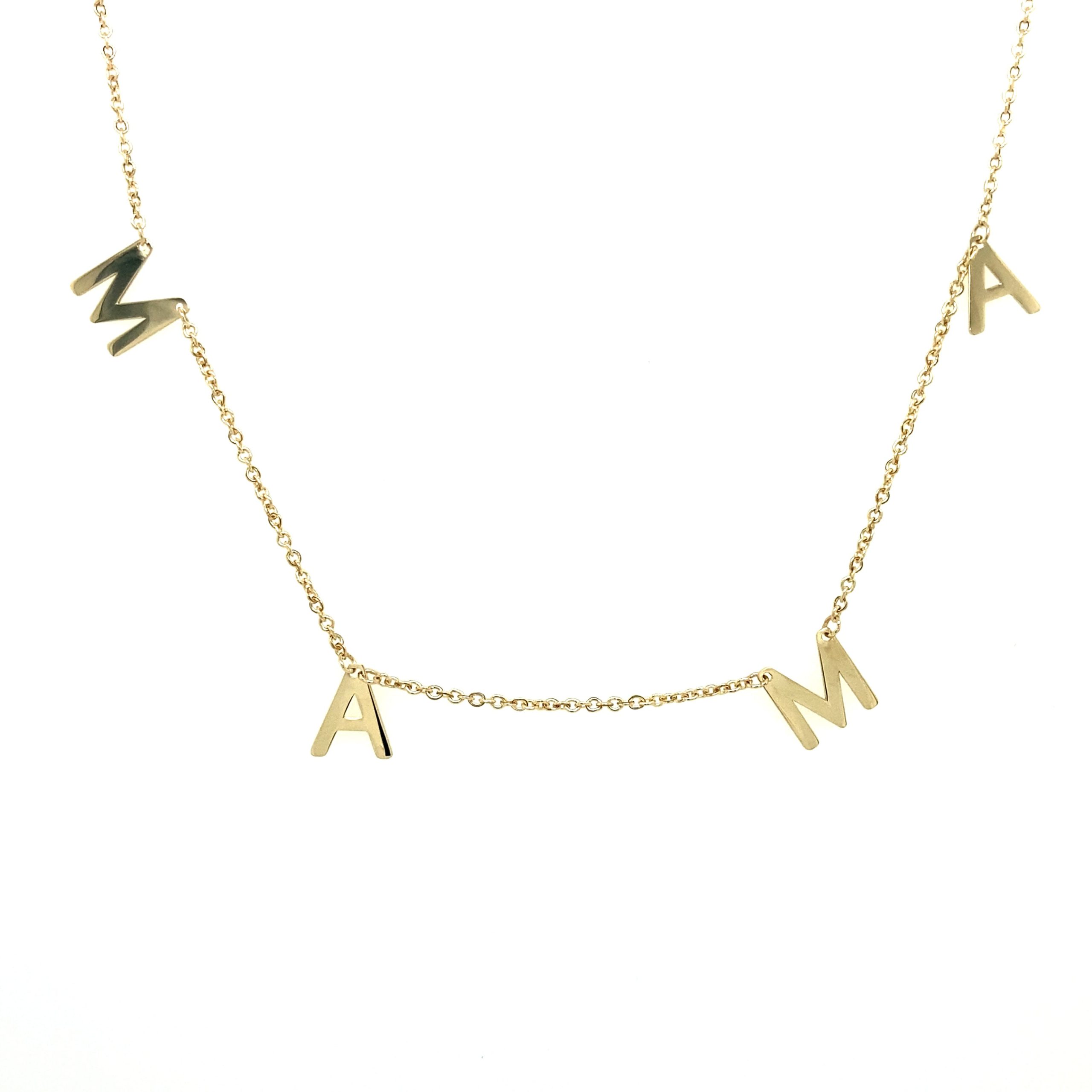 14K Ultra Fancy Necklace Mama