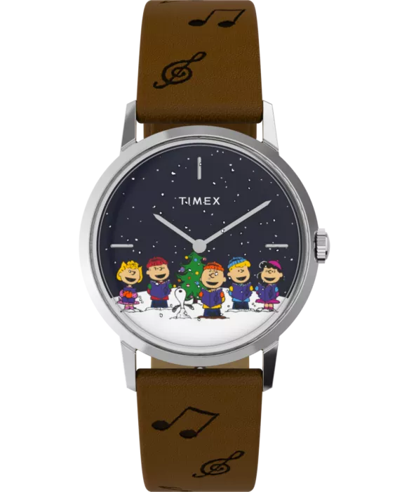 Timex® Analogue 'X Peanuts “the Gang Singing Marlin' Unisex's Watch TW2W47200