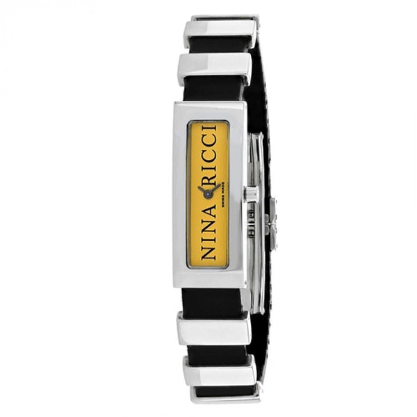 Nina Ricci Women's 66200Y Classic Black Rubber Watch