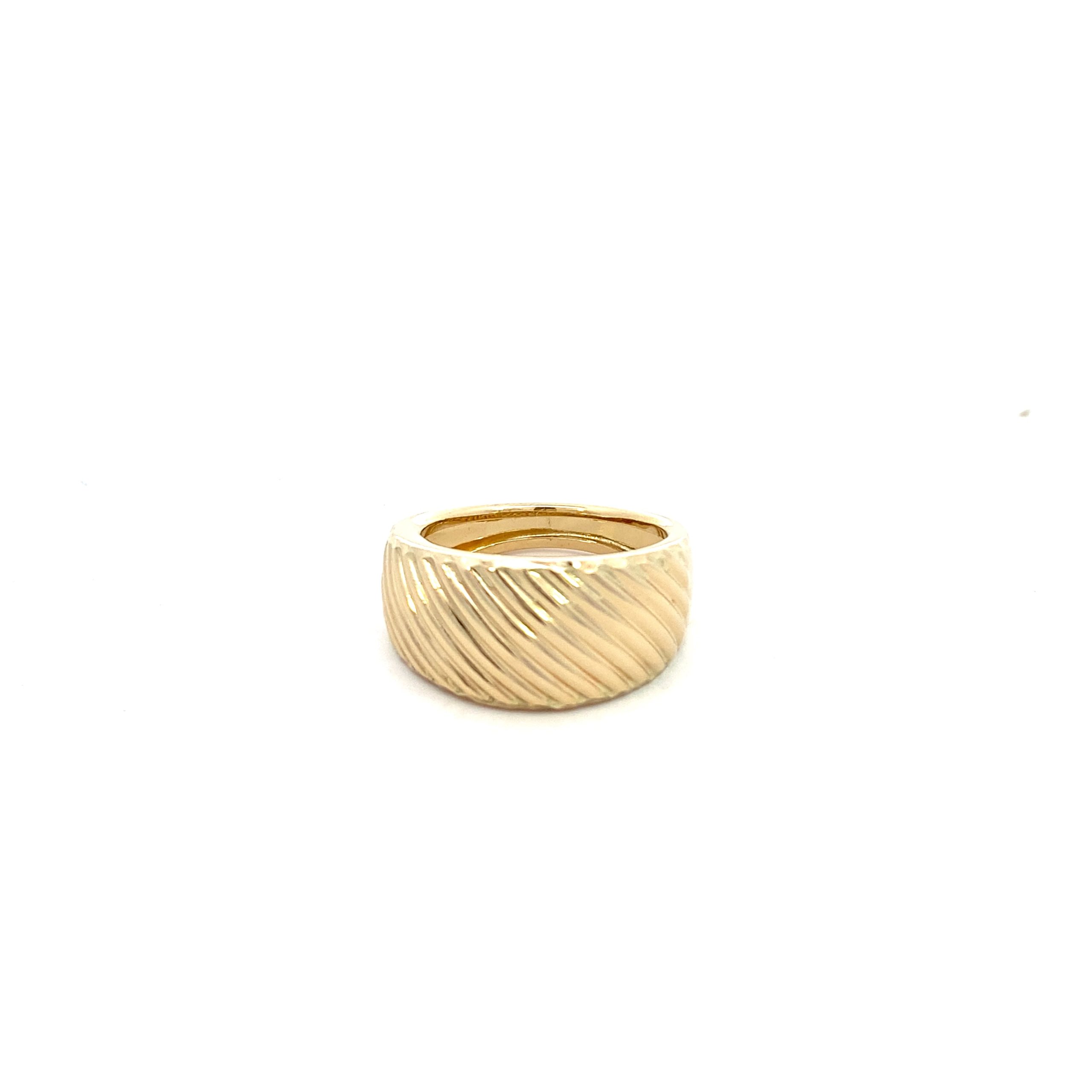 14k Gold Shine Lines Ring