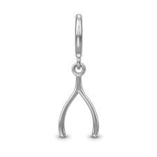 Wishbone Charm (Silver)
