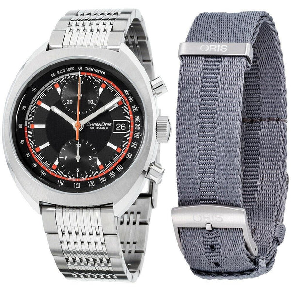Oris Men's 67377394034MBSET Chronoris Chronograph Stainless Steel Watch