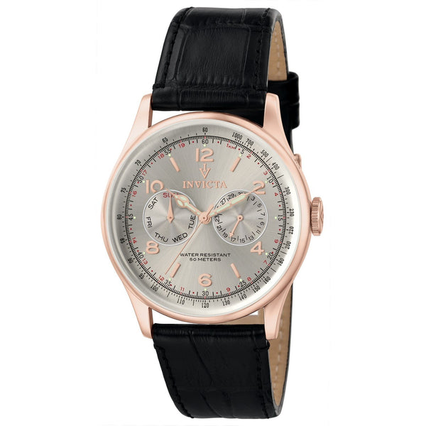 Invicta Men's 6753 Vintage Black Leather Watch