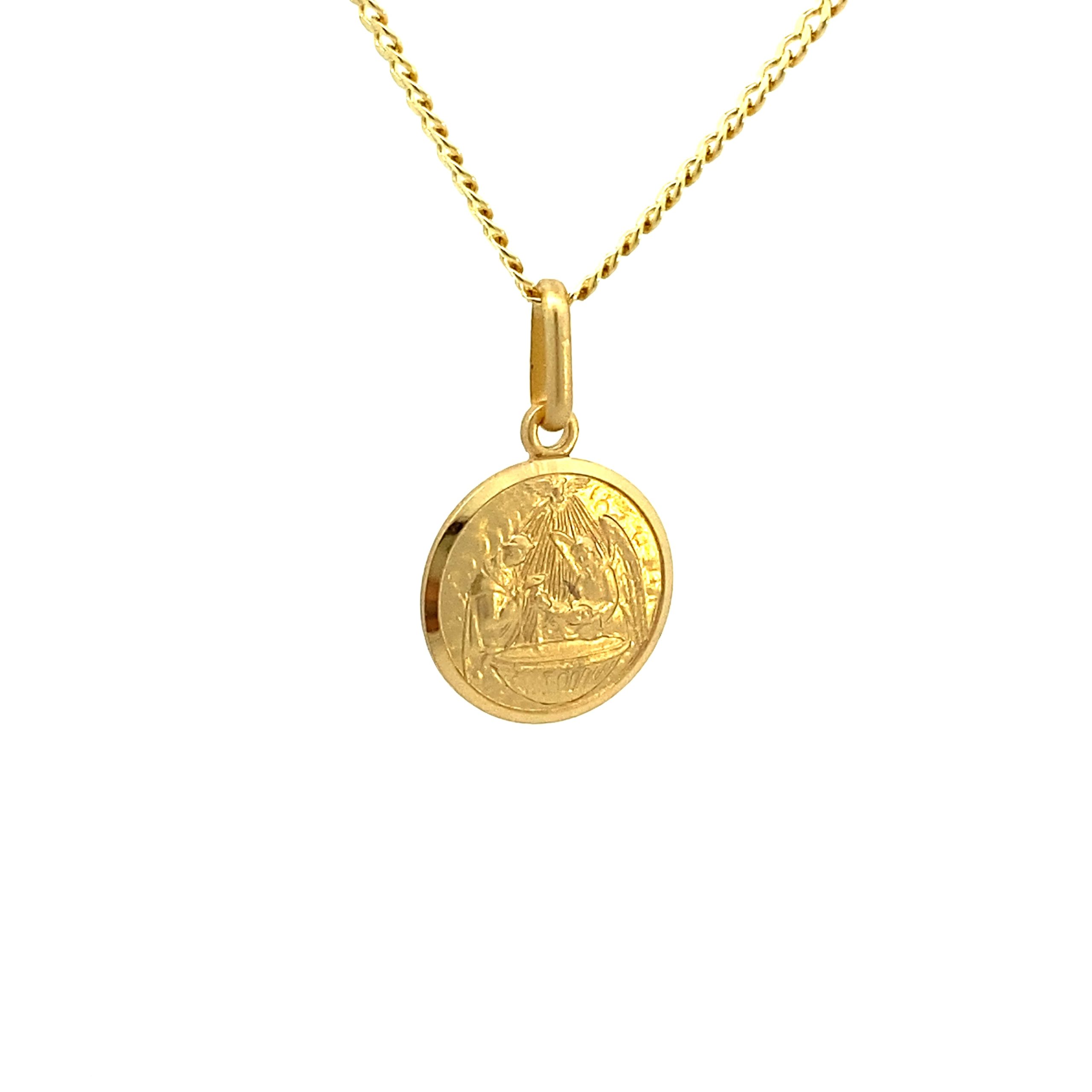 14K Gold Angel Pendant