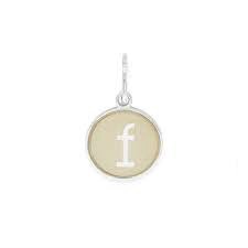 Letter F Etching Charm (Silver)