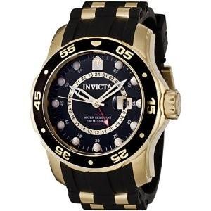 Invicta Men's 6991 Pro Diver Scuba Black and Gold-Tone Polyurethane and Stainless Steel Watch