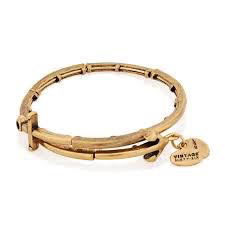 Anchor Metal Wrap Bangle Bracelet (Gold)
