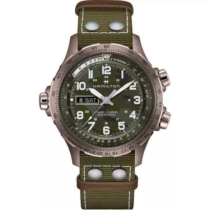 Hamilton® Analogue 'Khaki Aviation X-wind' Men's Watch H77775960