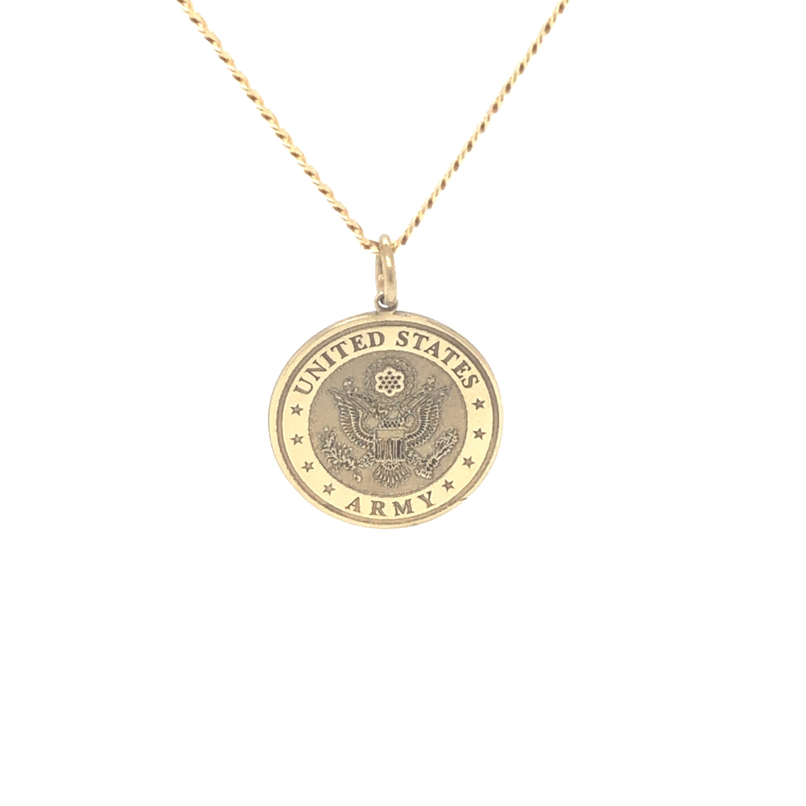 14K United States Army Custom Pendant