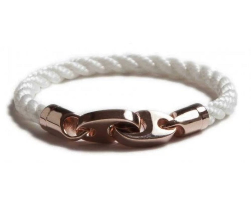 The Lure Single Wrap Nylon Bracelet (Bright White)