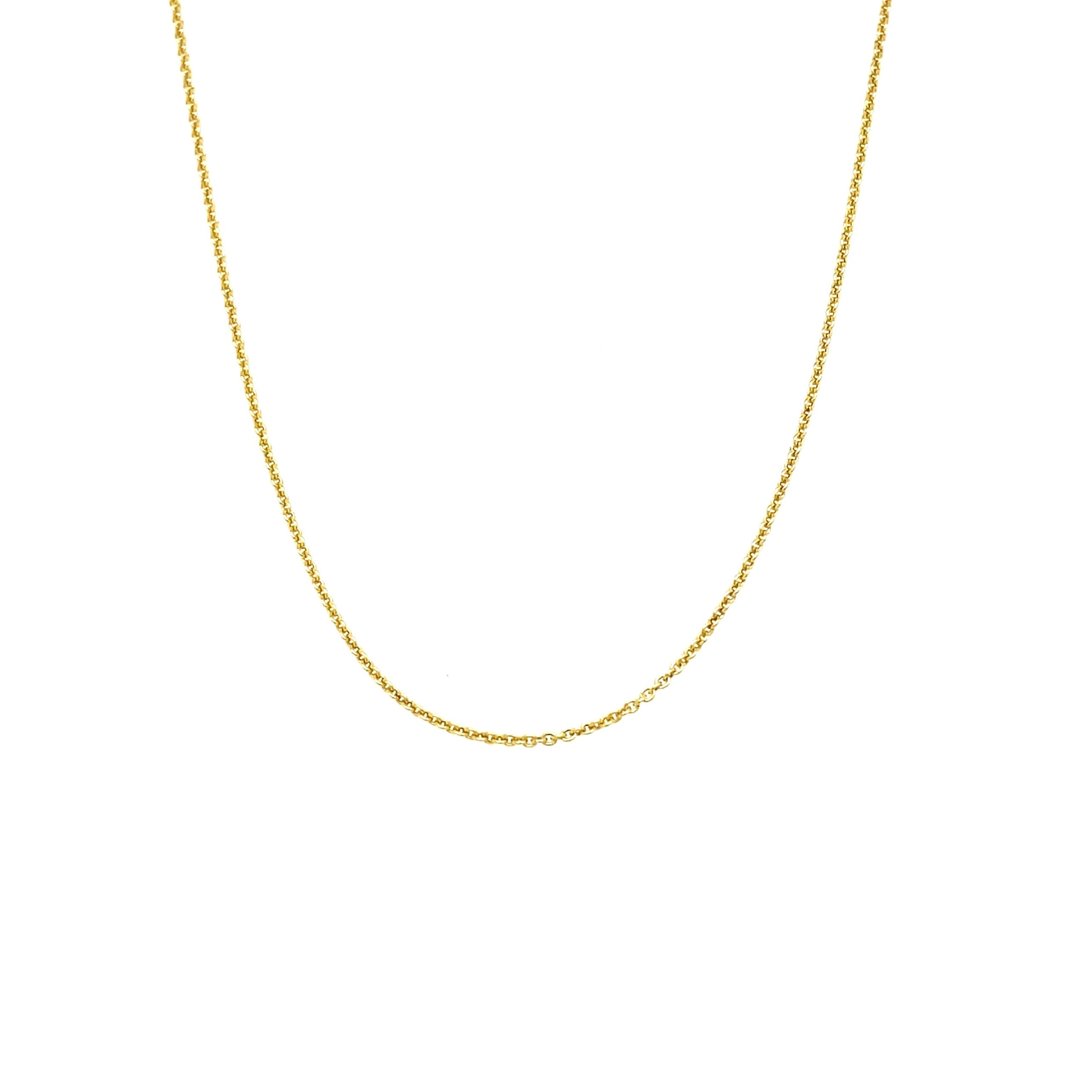 14K SMALL ROLO CHAIN