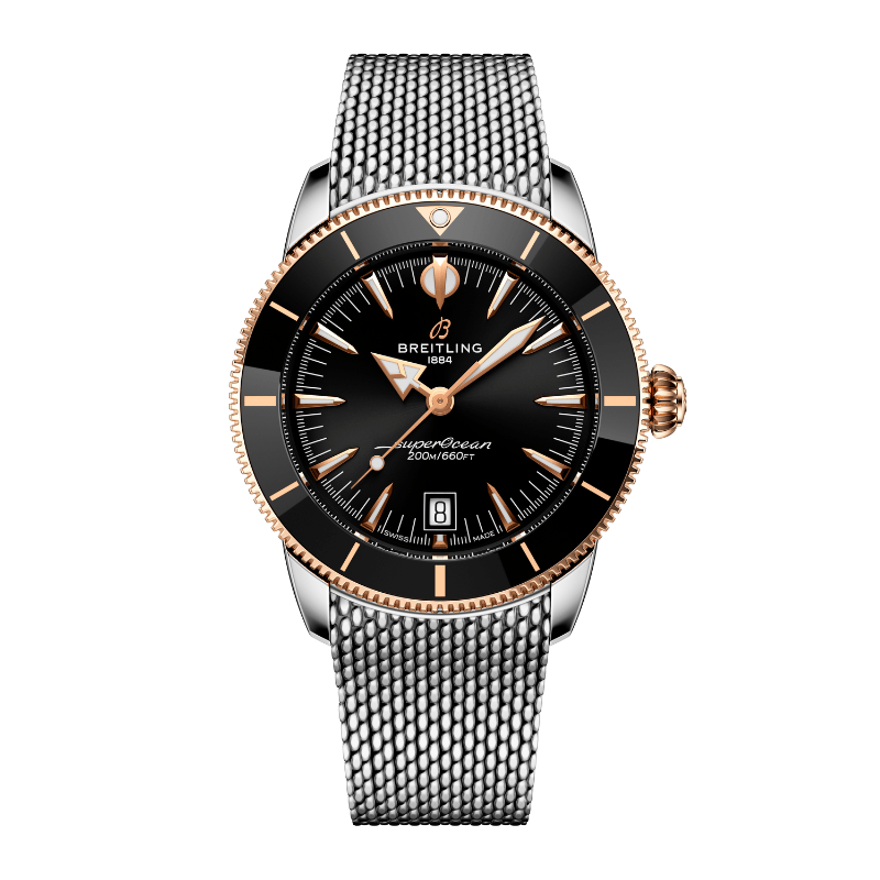 Breitling Superocean Heritage B31 Automatic 42 Black Steel/18K Bracelet - UB3111241B1A1
