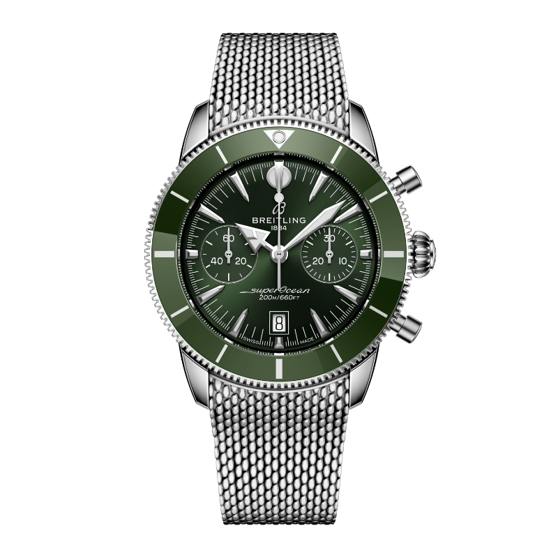 Breitling Superocean Heritage B31 Chronograph 42 Green Bracelet - AB0156361L1A1