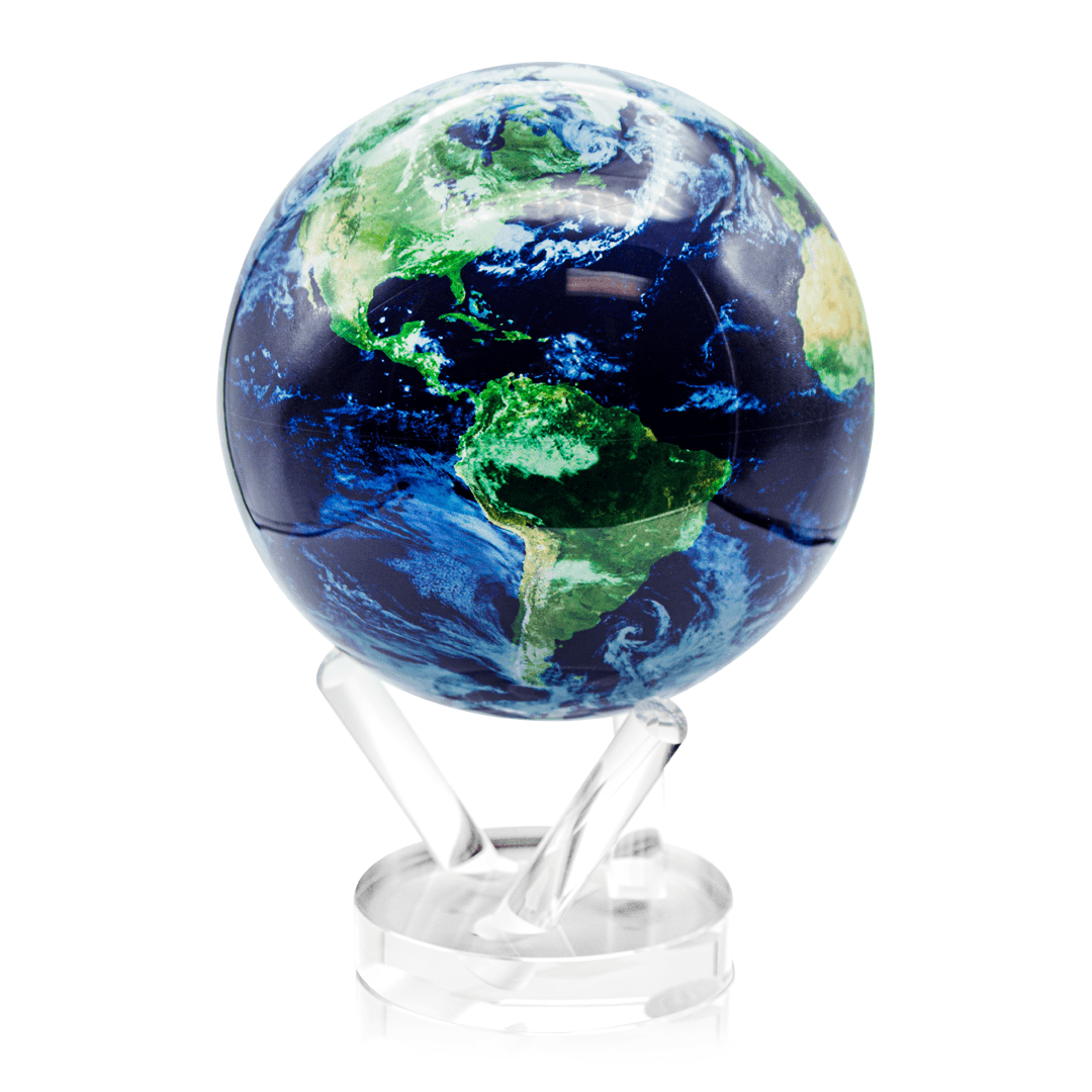 6in Earth With Clouds Mova Globe