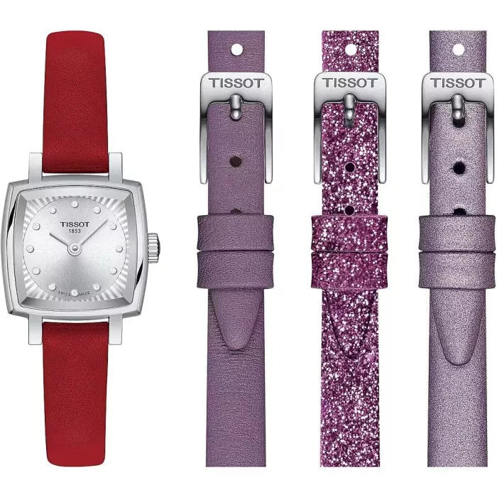 Tissot® Analogue 'Lovely Square Valentines' Women's Watch T0581091603600
