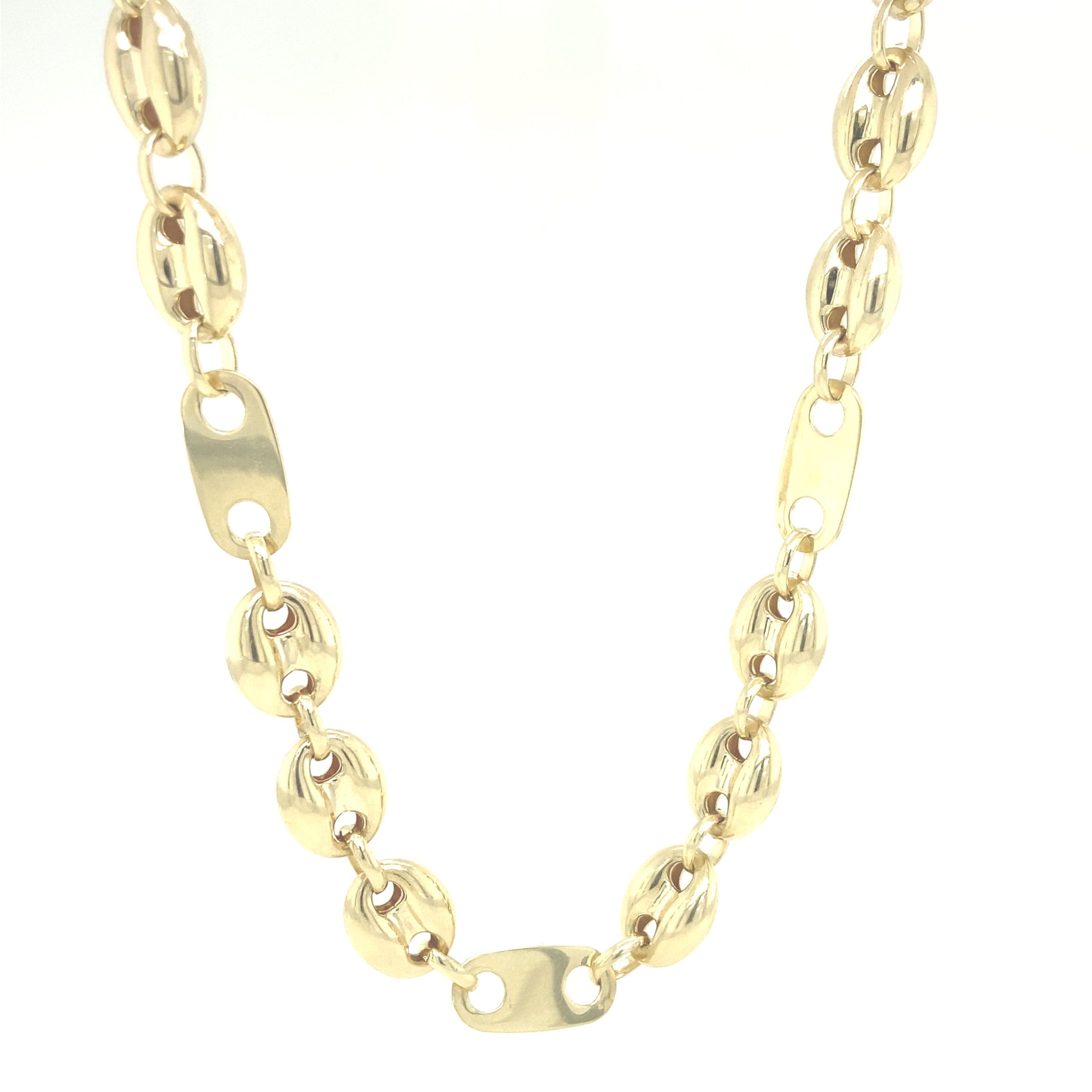 14K CHUNKY PUFF MARINER NECKLACE