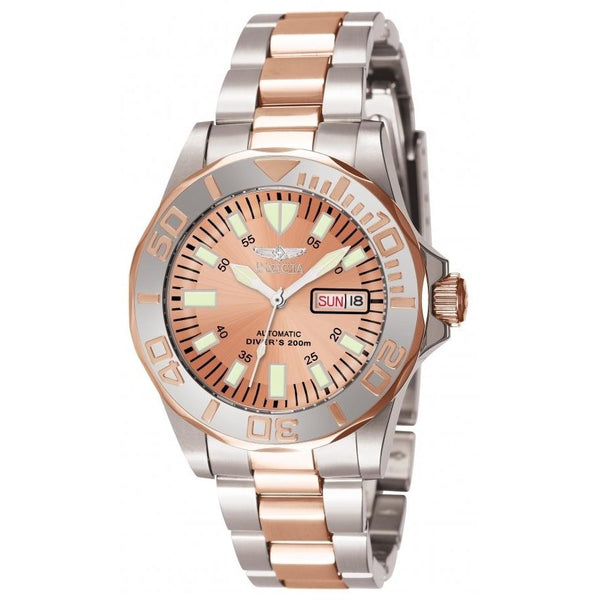 Invicta Men's 7049 Signature Rose-Tone and Silver Stainless Steel Watch