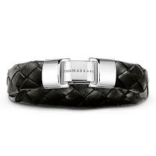 Rebel Leather Bracelet (Silver/Black)