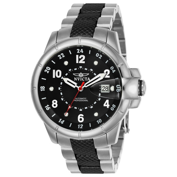 Invicta Men's 7091S Signature Automatic Black and Silver Stainless Steel Watch