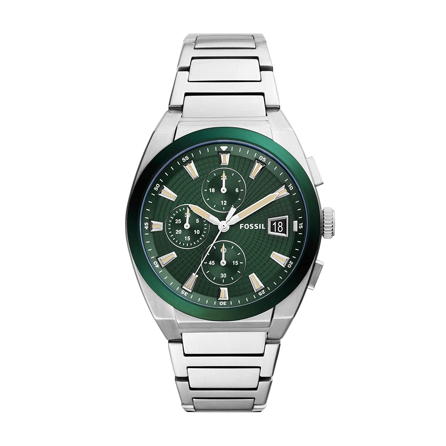 Everett Chronograph Stainless Steel Watch Green