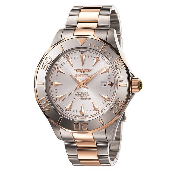 Invicta Men's 7112 Signature Rose-Tone and Silver Stainless Steel Watch
