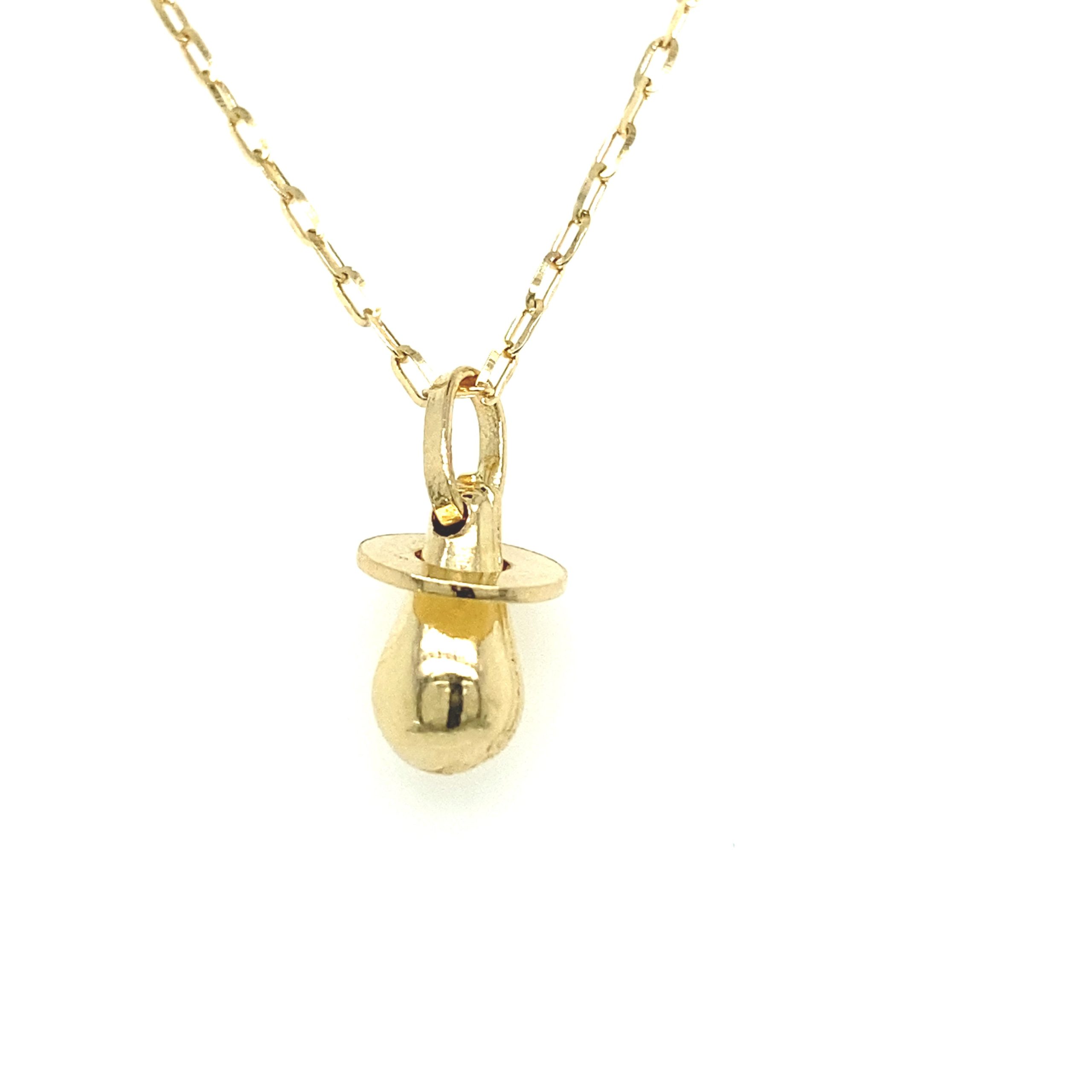 14k Gold Pacifier Pendant
