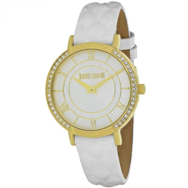 Just Cavalli Women's 7251527503 JC Hour White Leather Watch