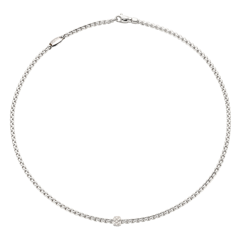Diamond Necklace in 18 Karat White Gold 73001CX_PB_B_XBX