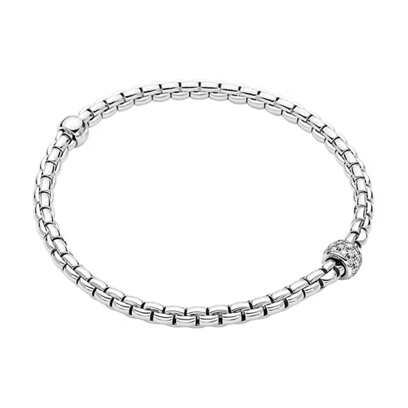 73301BX_PB_B_XBX_00MEka Collection Diamond Bracelet In 18 Karat White Gold