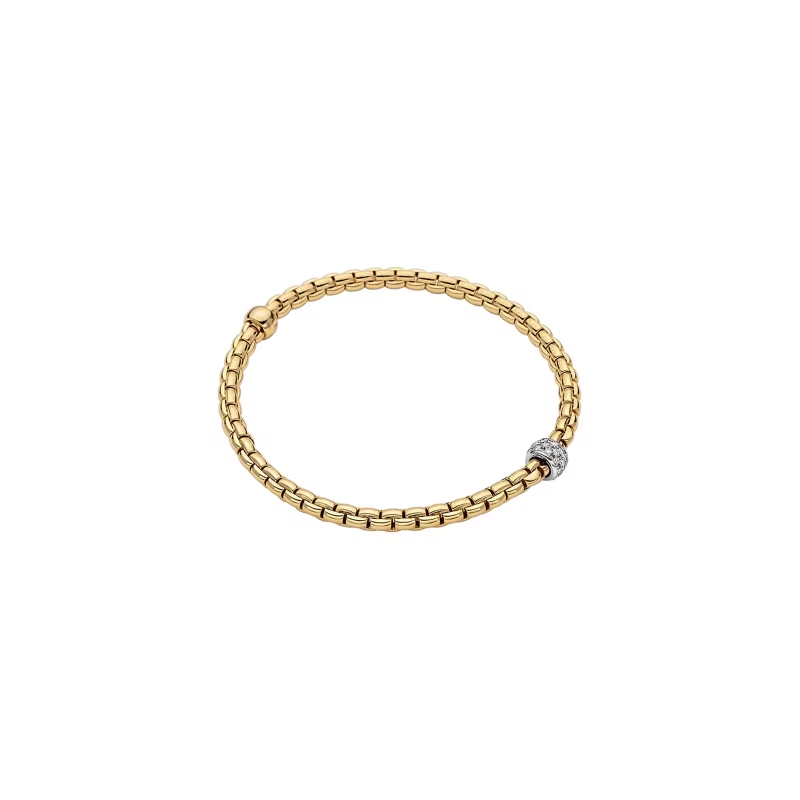 73301BX_PB_G_XBX_00M Eka Collection Diamond Bracelet In 18 Karat White & Yellow Gold