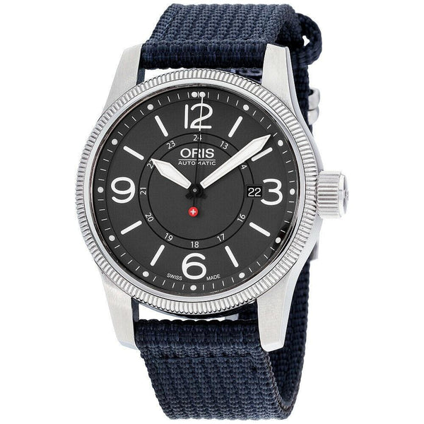 Oris Men's 73376294063TS Big Crown Swiss Hunter Team  Blue Textile Watch
