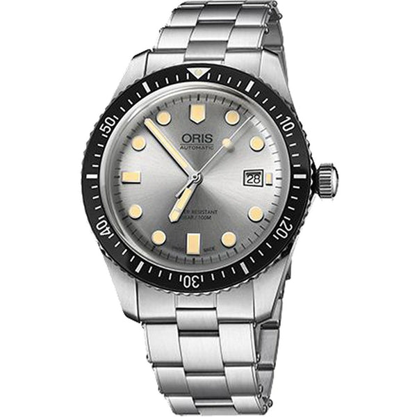 Oris Men's 73377204051MB Divers Sixty-Five Stainless Steel Watch