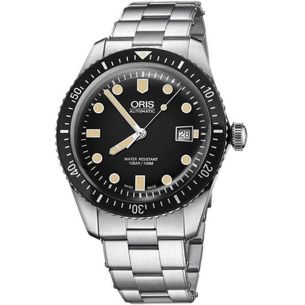 Oris Men's 73377204054MB Divers Sixty-Five Stainless Steel Watch