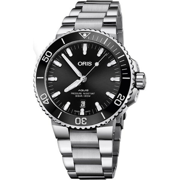 Oris Men's 73377304134MB Aquis Stainless Steel Watch
