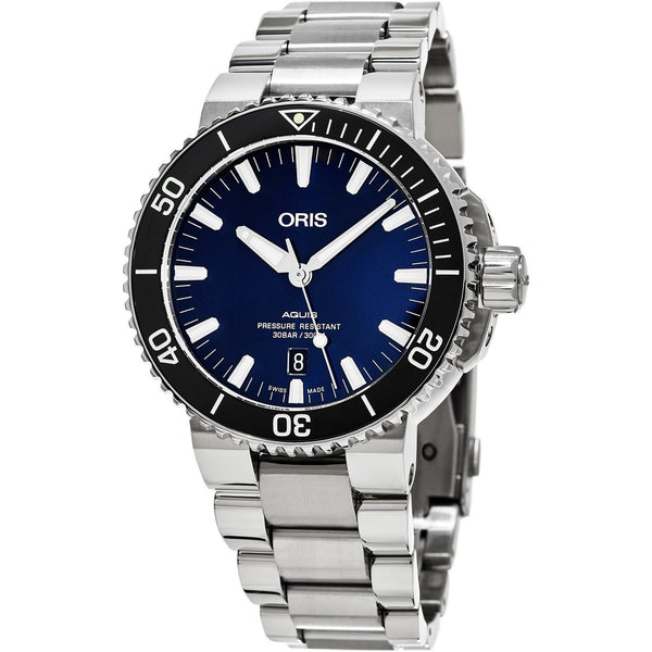 Oris Men's 73377304135MB Aquis Stainless Steel Watch