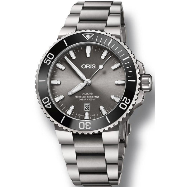 Oris Men's 73377307153MB Aquis Stainless Steel Watch